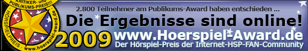 Banner zu den Ergebnissen des H&ouml;rspiel-Awards 2009